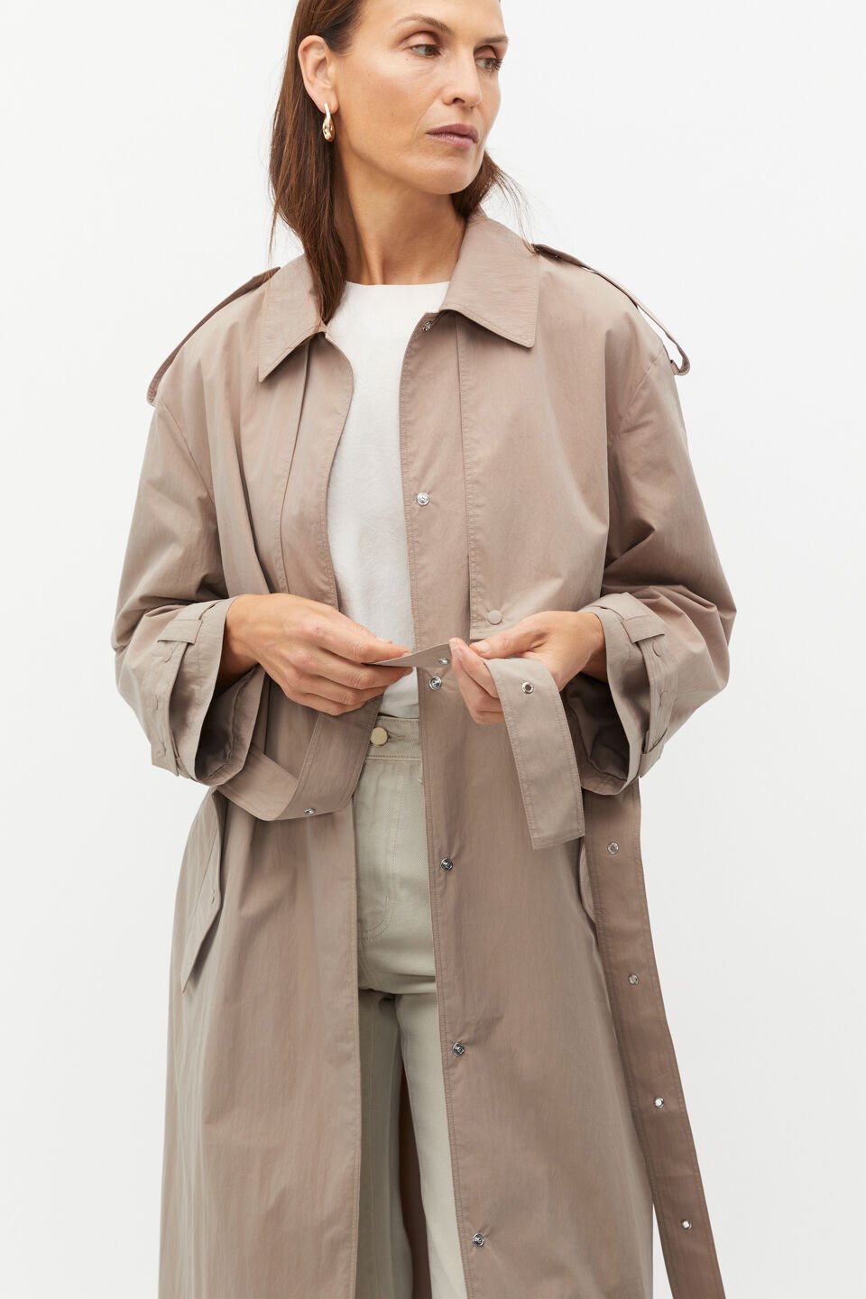 Parachute Trench Coat  Cookie
