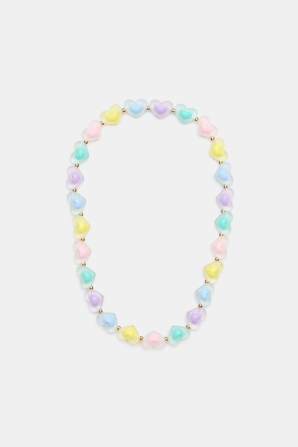 Rainbow Beaded Necklace  Multi  hi-res