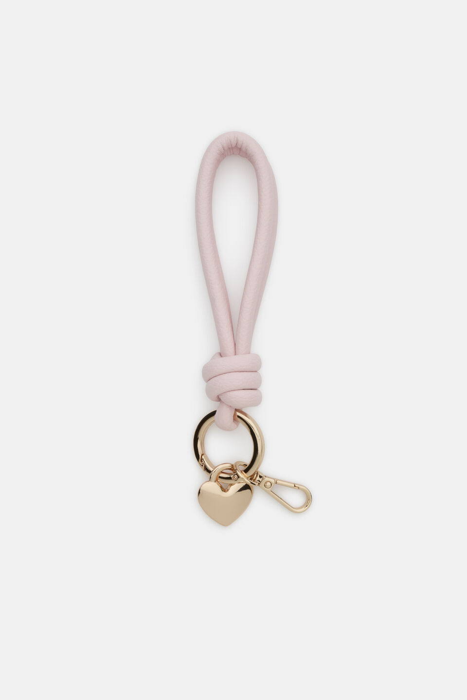 Loop Heart Keyring  Pale Blossom