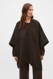 Wool Cape  Coffee Bean  hi-res