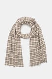 Multi Check Scarf  Cocoa  hi-res