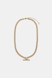 T Bar Pendant Necklace  Gold  hi-res