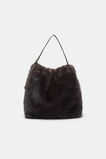 Fur Hobo Bag  Coffee Bean  hi-res