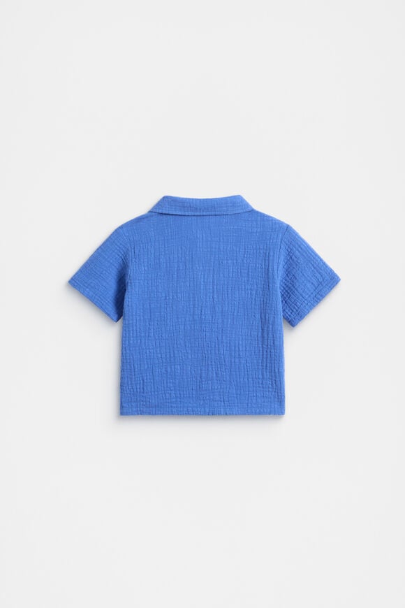 Textured Shirt  Azure Blue  hi-res