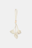Flower Bag Charm  Cream  hi-res