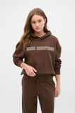 Logo Embroidered Hoodie  Chocolate  hi-res