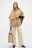 Wool Trench Cape  Sandstone  hi-res