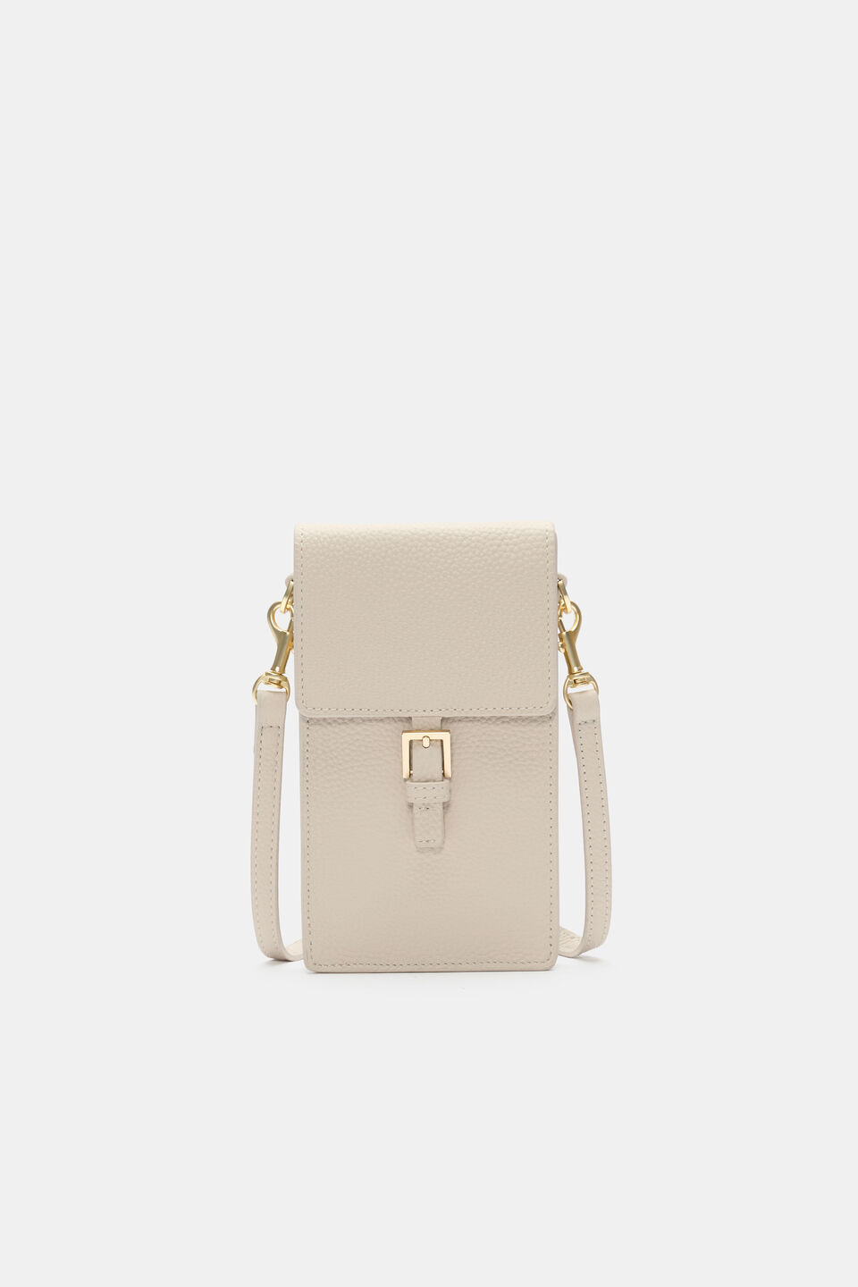 Leather Everyday Crossbody  Cream
