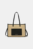 Leather Detail Carry All Mini Tote  Sandstone  hi-res