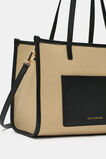 Leather Detail Carry All Mini Tote  Sandstone  hi-res