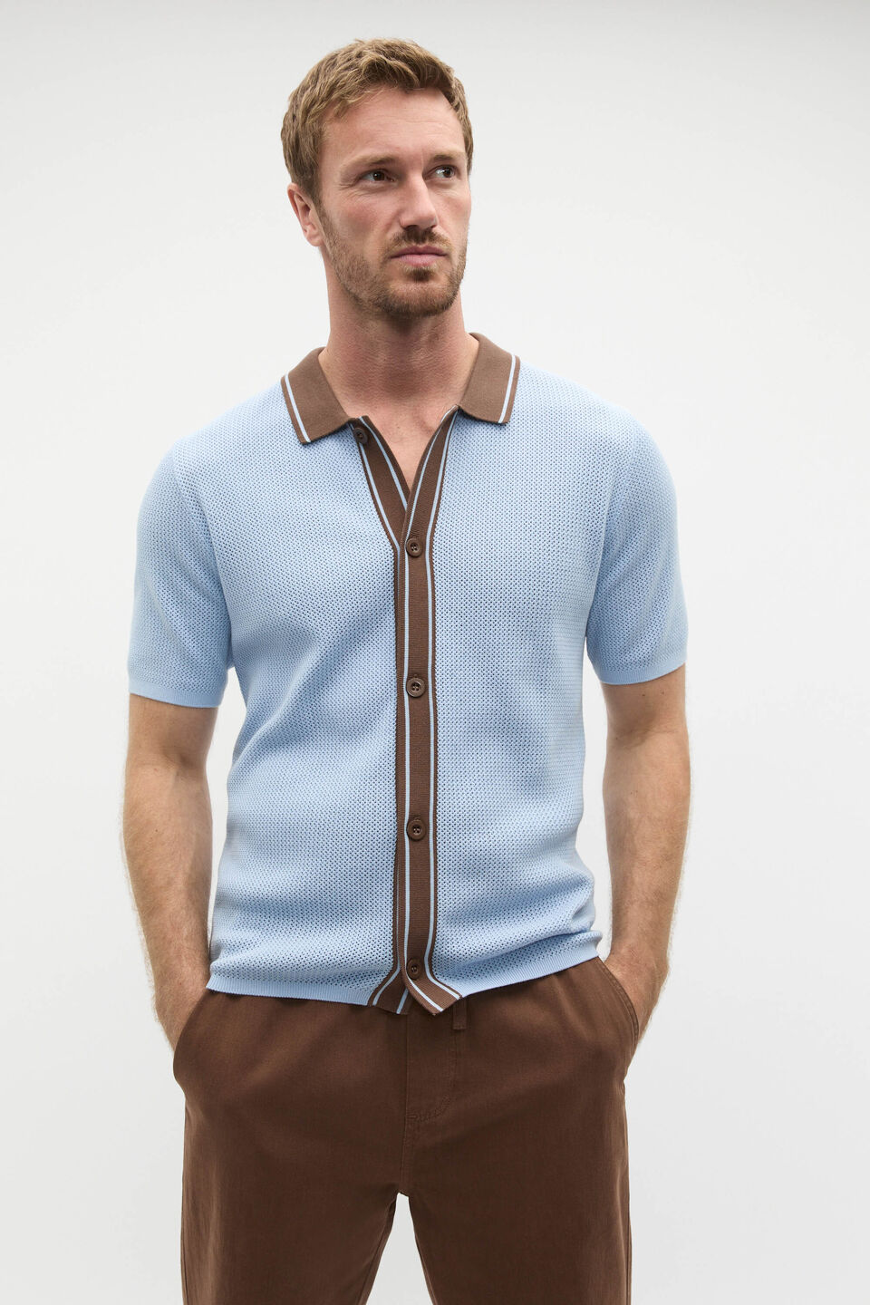 Knit Resort Shirt  Skyway