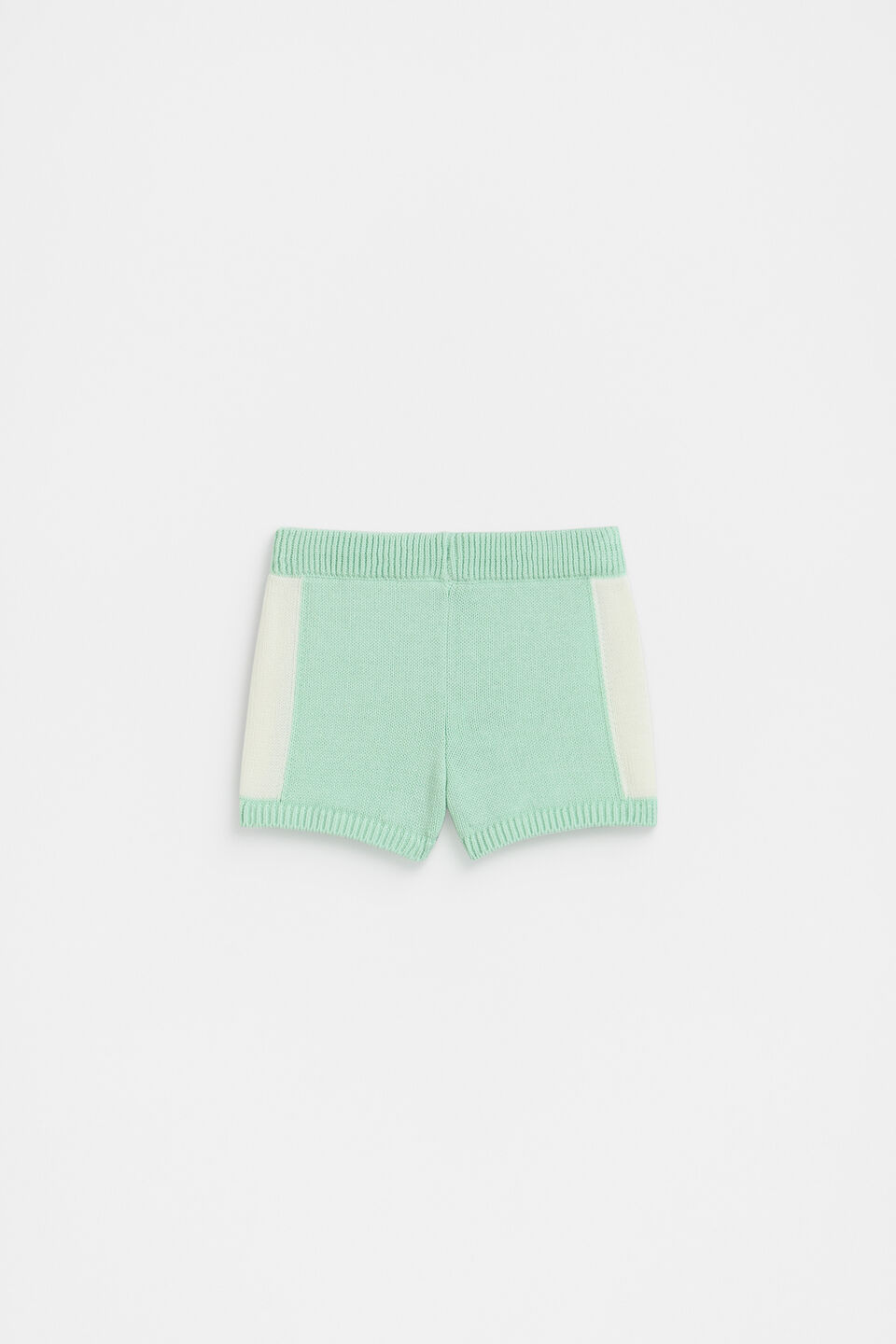 Spliced Knit Short  Mint