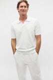 Boucle Knit Trophy Polo  Vintage White  hi-res