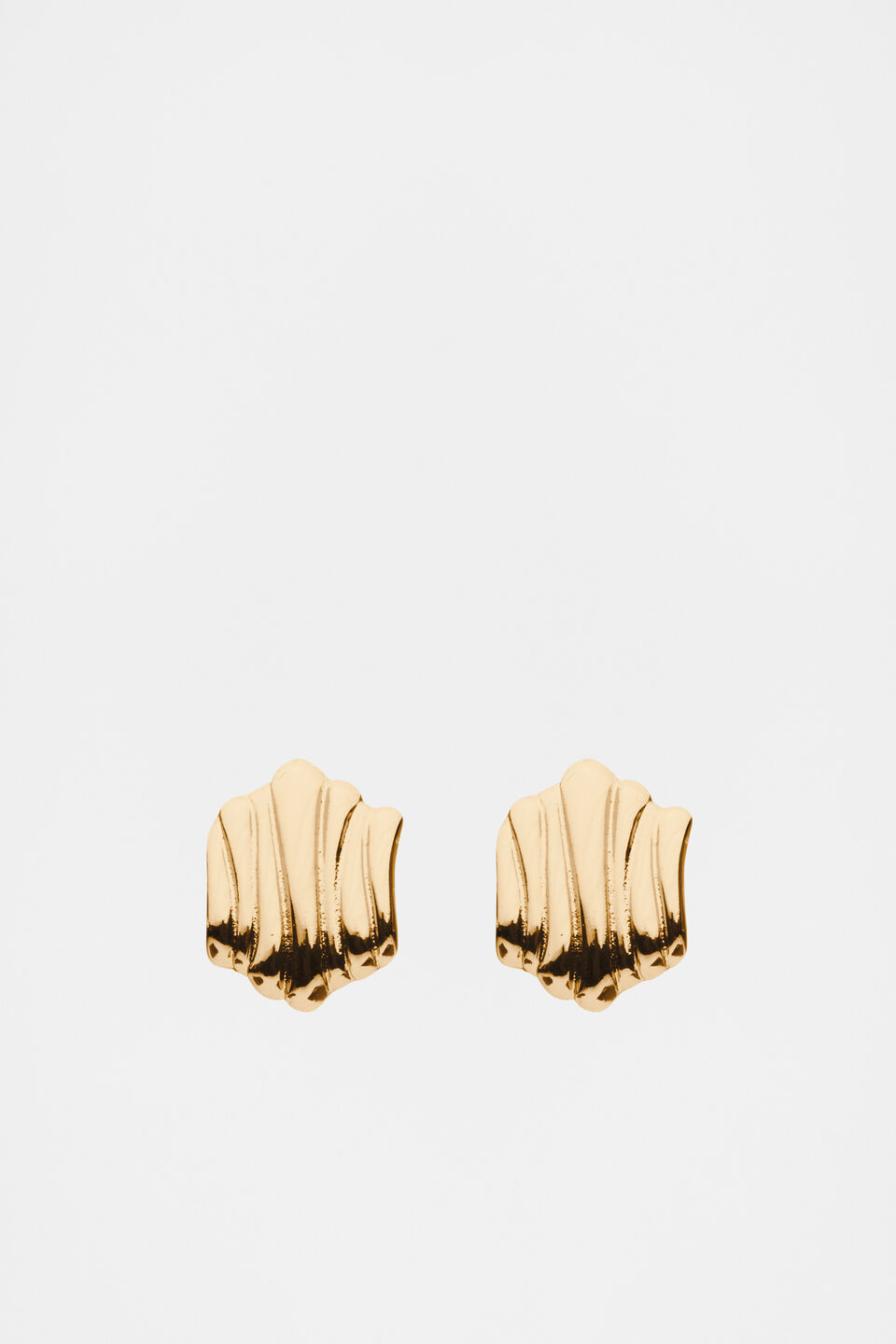 Organic Layers Earring  Gold
