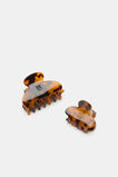 Seed Mini Hair Claw Set  Dark Tort  hi-res