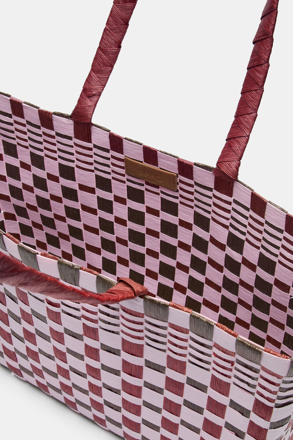 Paper Woven Market Bag  Blossom