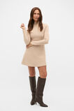 Fluted Knit Mini Dress  Sandstone Marle  hi-res