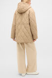 Quilted Drawcord Jacket  Sandstone  hi-res