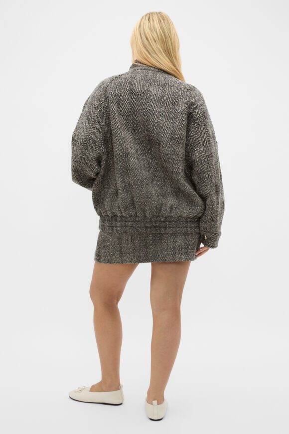 Oversized Textured Jacket  Pale Slate Crossdye  hi-res