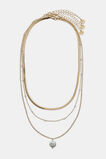 Layered Delicate Pearl Necklace  Gold  hi-res