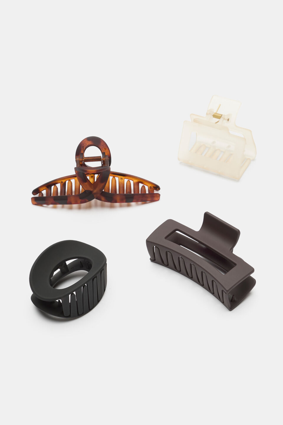 Quad Hair Claw Pack  Dark Tort