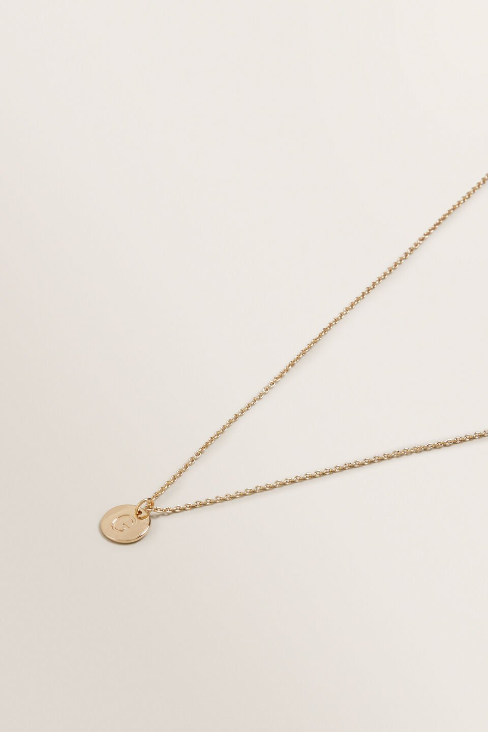 Initial Disc Necklace  
