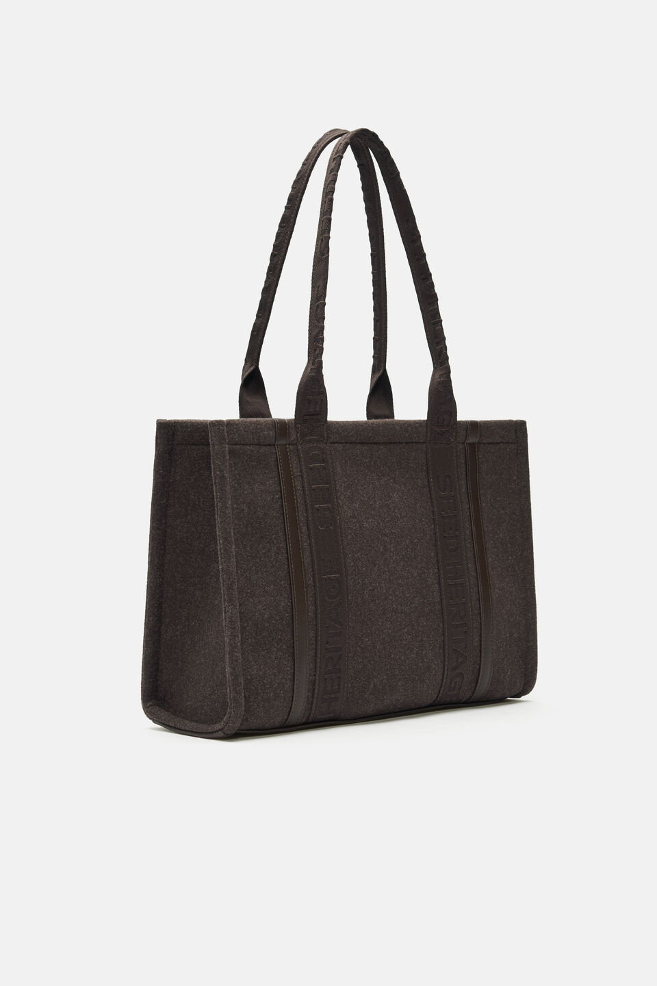 Felt Tote  Coffee Bean