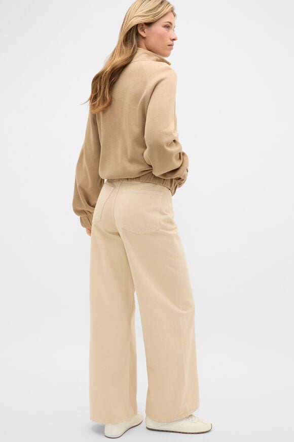 Heavy Rib Zip Thru Sweat  Sandstone  hi-res