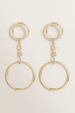 Double Circle Drop Earring  9  hi-res