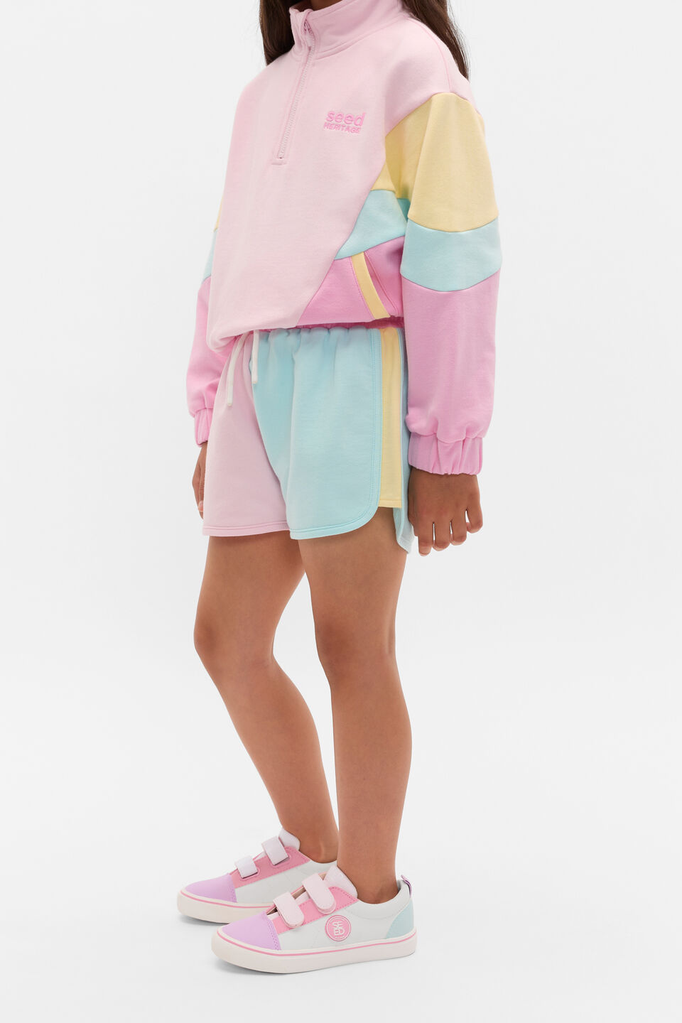 Colourblock Short  Pink Lemonade