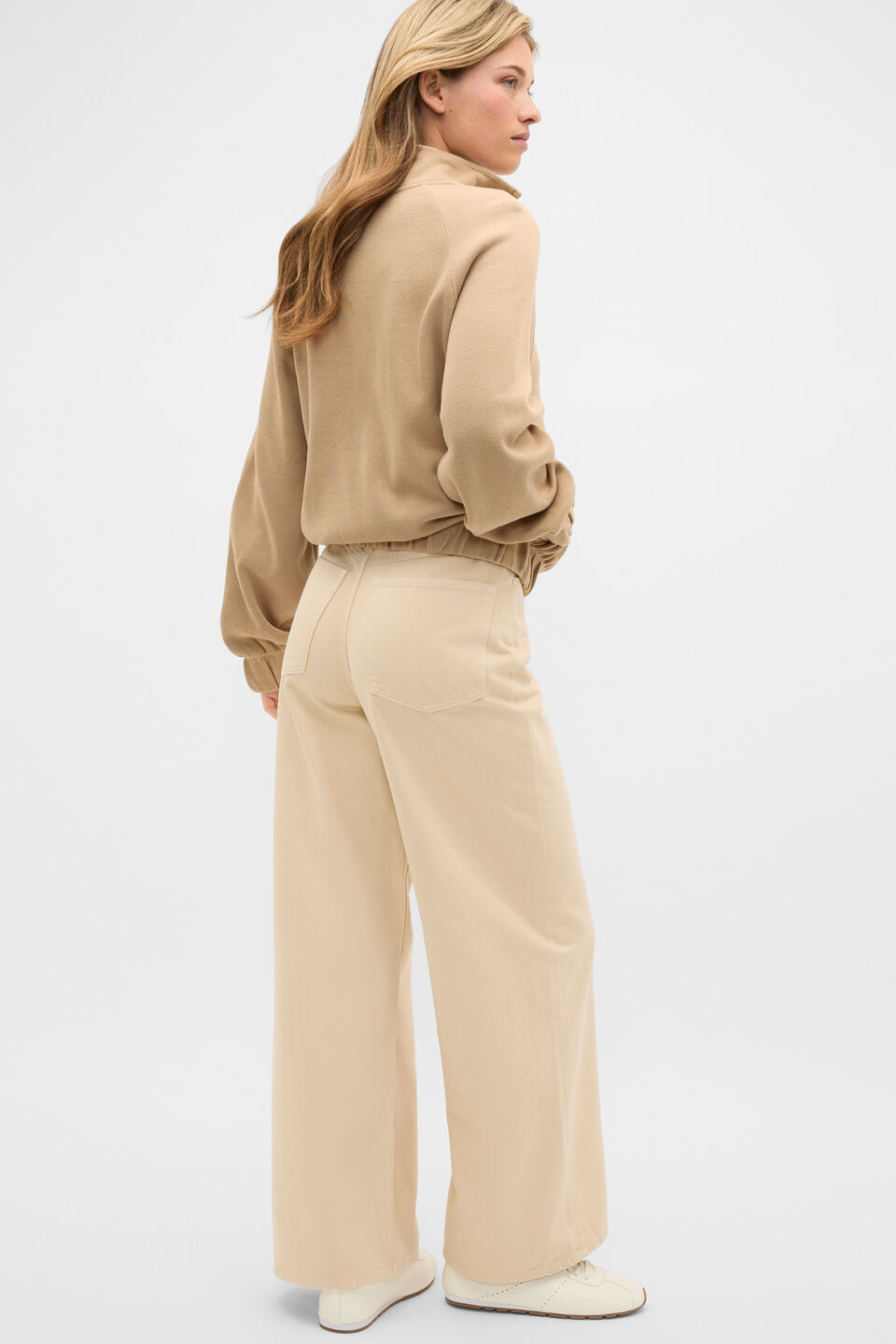 Heavy Rib Zip Thru Sweat  Sandstone