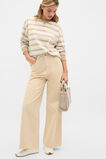 Slouchy Long Sleeve Striped Top  Sand Stone Stripe  hi-res