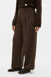 Pleat Front Trouser  Coffee Bean  hi-res