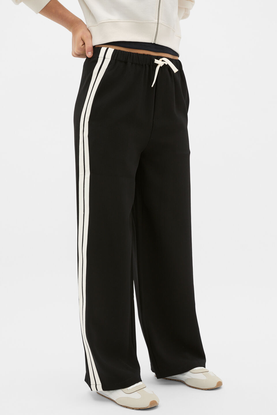 Side Stripe Pant  Black