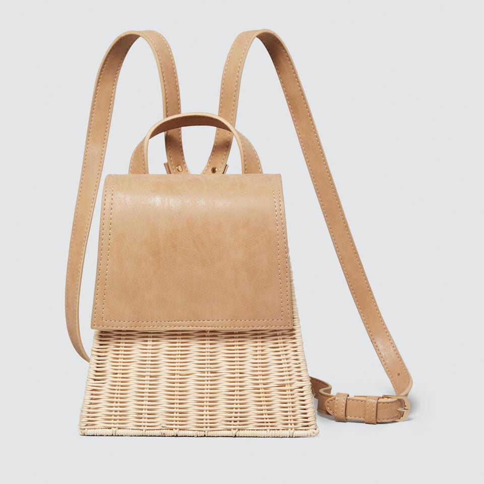 Wicker Backpack  
