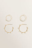 Double Pearl Hoop Pack    hi-res