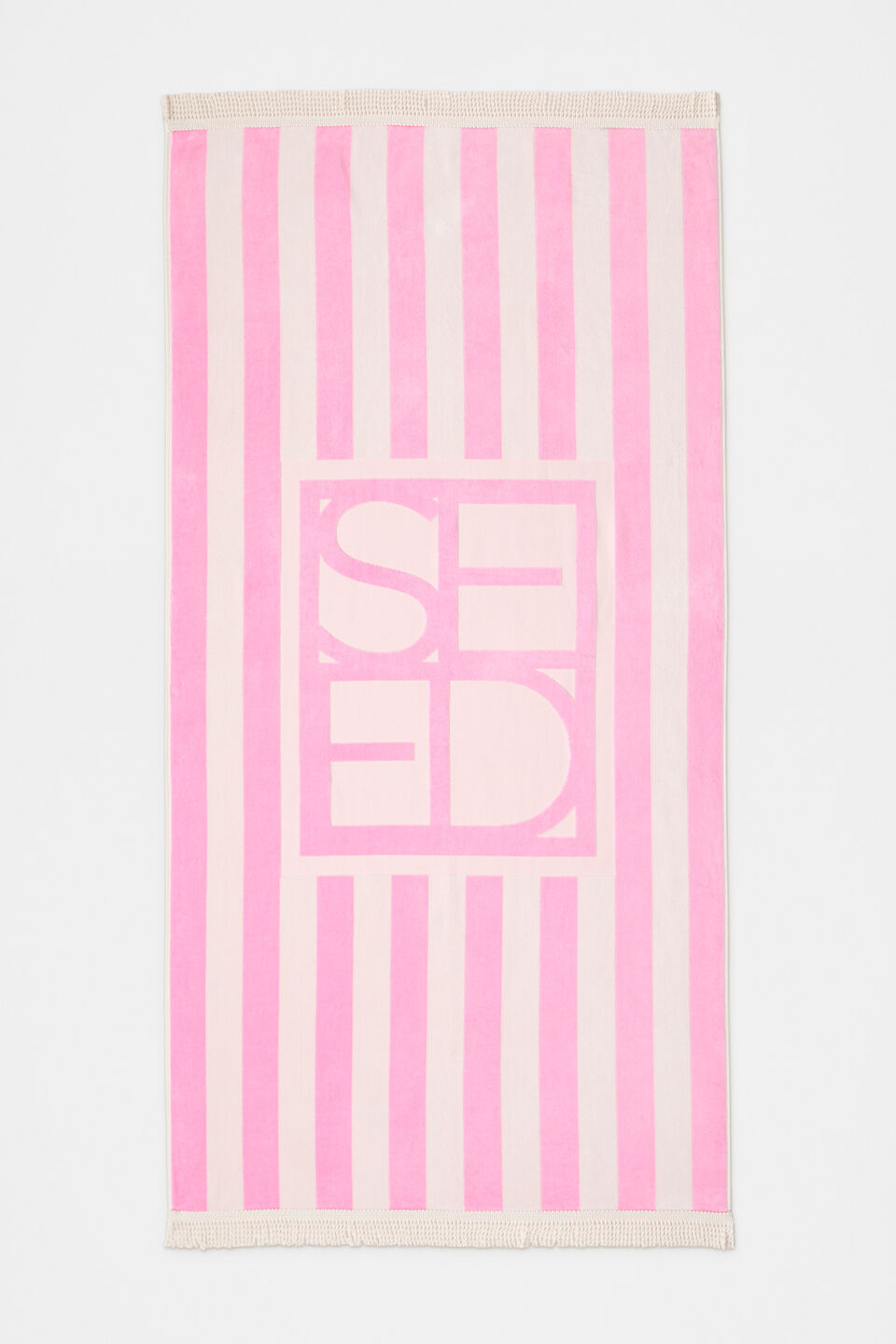 Resort Logo Beach Towel  Fairy Floss