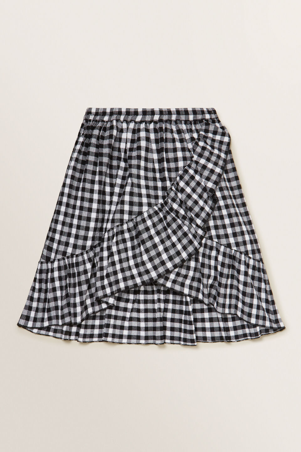 Gingham Midi Skirt  