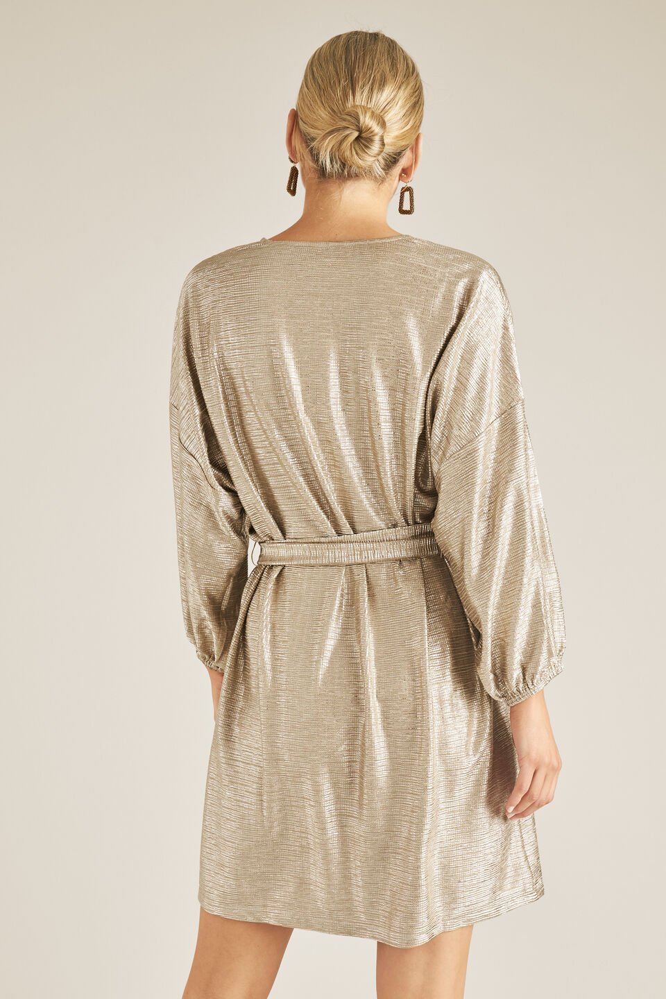 Cracked Metallic Dress  