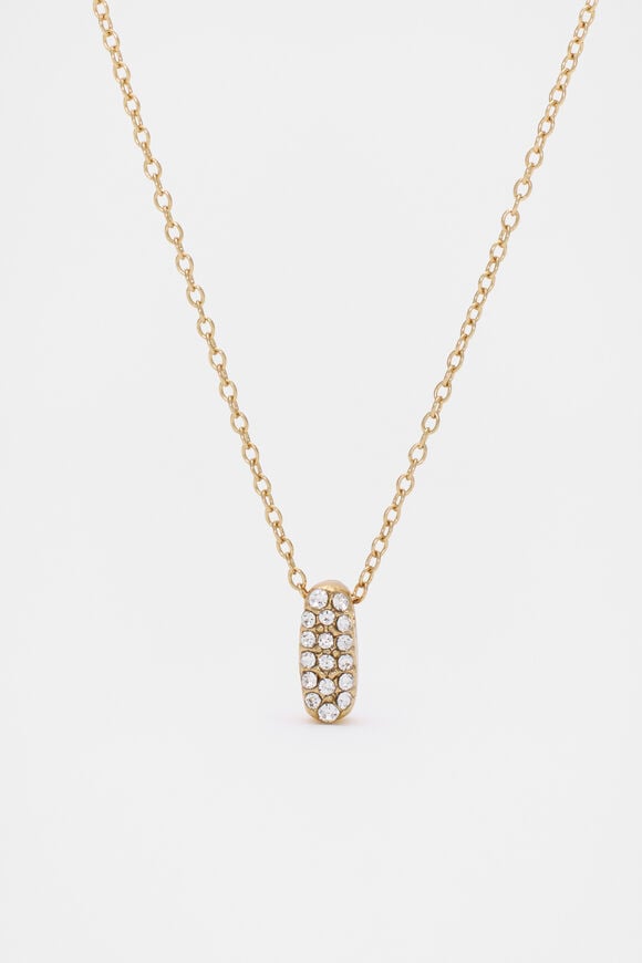 Initial Jewel Bubble Necklace  I  hi-res