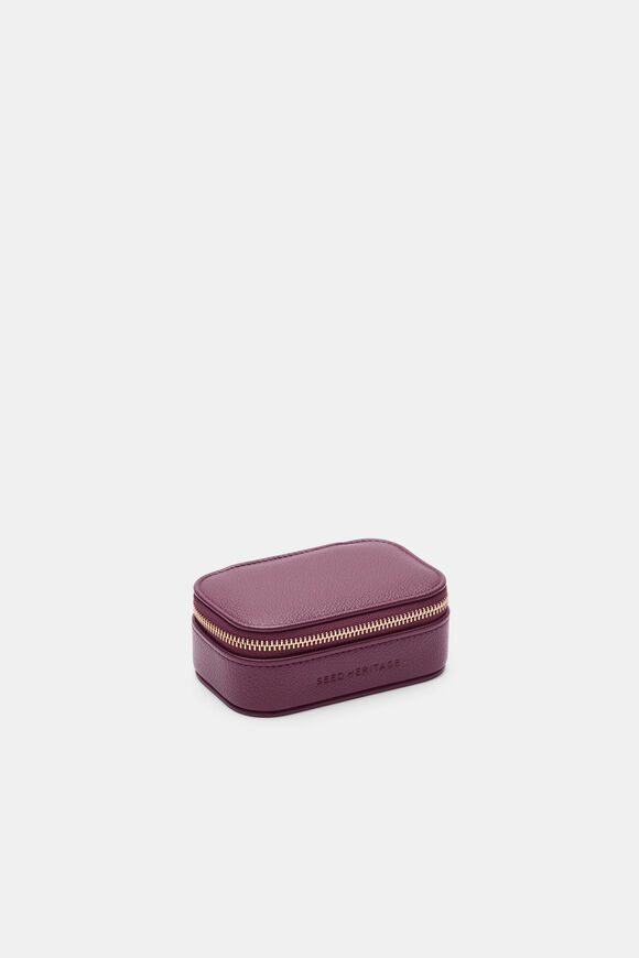 Mini Jewellery Case  Plum Red  hi-res