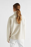 Roll Neck Terry Sweat  Vanilla Cream Marle  hi-res