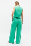 Linen Pleat Front Trouser  Deep Emerald  hi-res