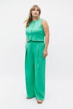 Linen Pleat Front Trouser  Deep Emerald  hi-res