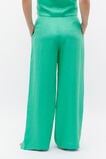 Linen Pleat Front Trouser  Deep Emerald  hi-res