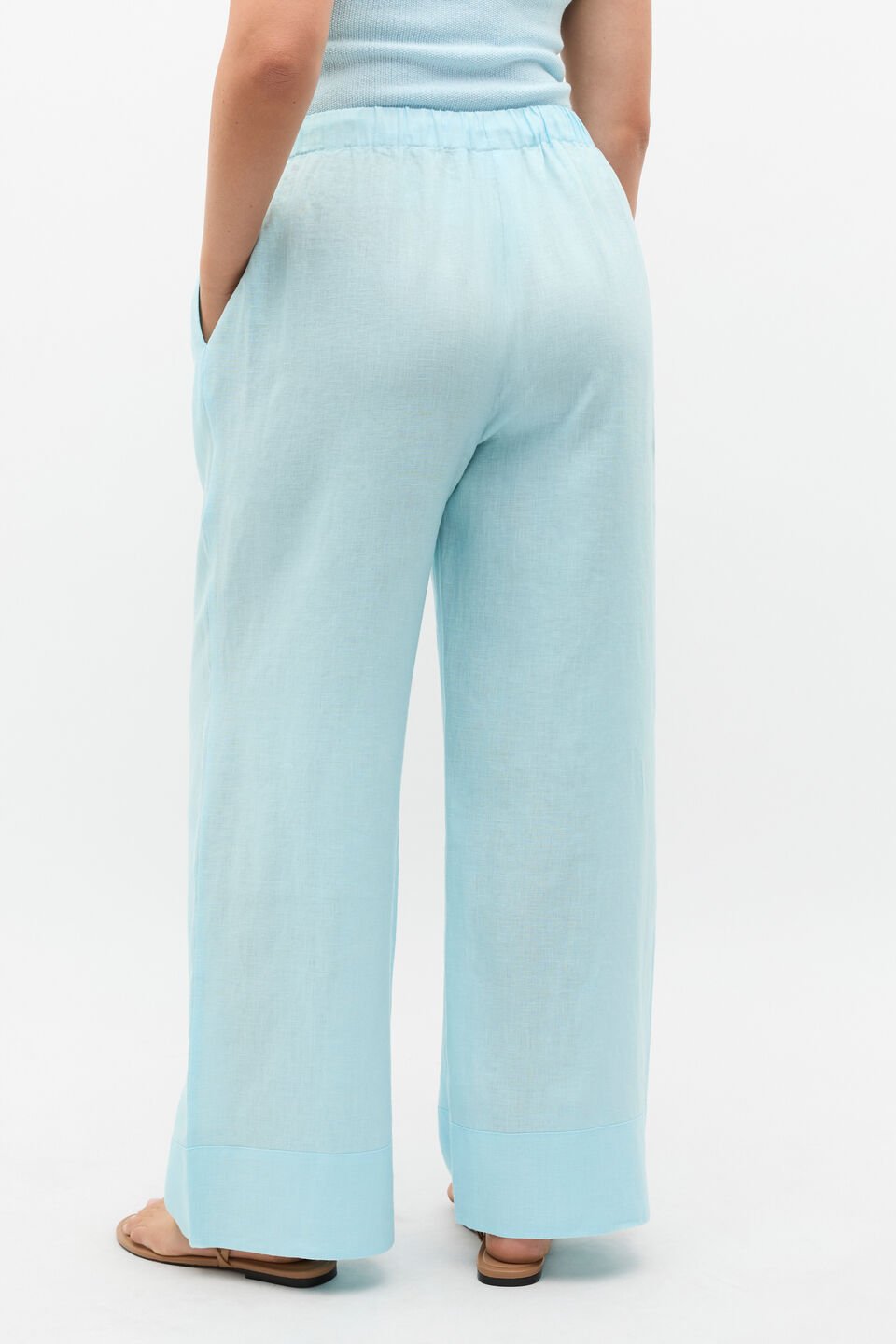 Core Linen Casual Tie Pant  Skyway