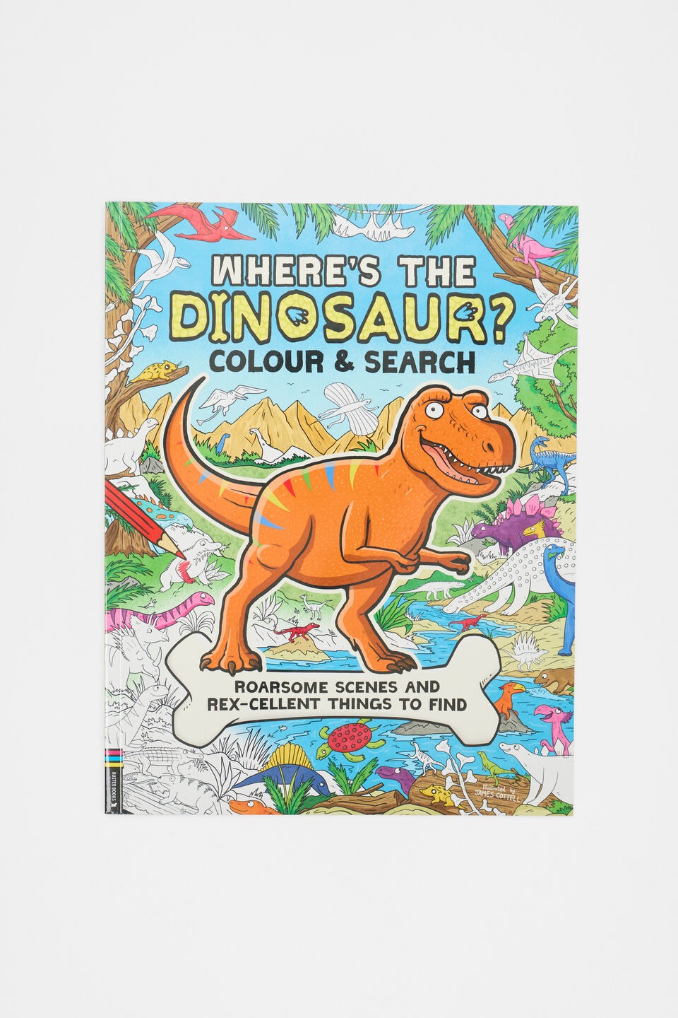 Where's The Dinosaur? Colour And Search Book  Multi
