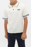 Rib Knit Polo  Classic Cream  hi-res