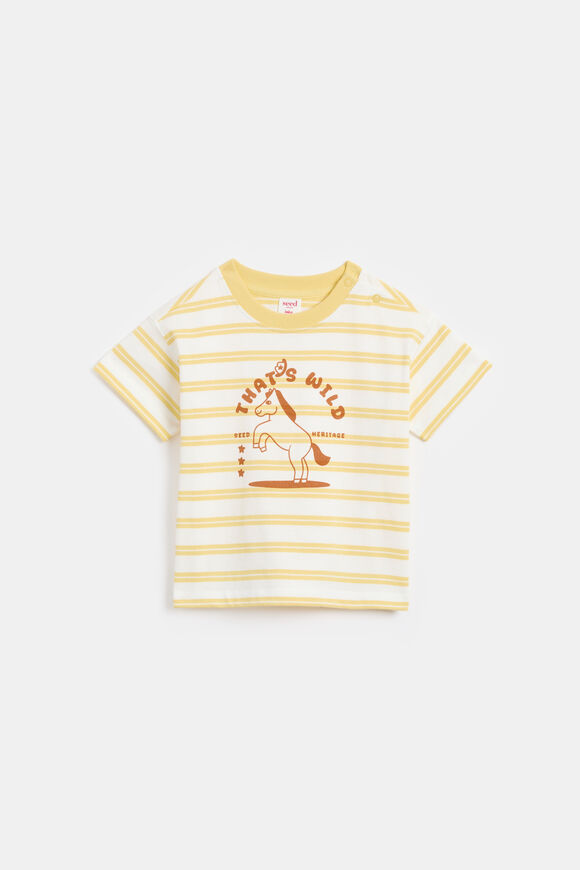 Stripe Western Tee  Pale Banana  hi-res