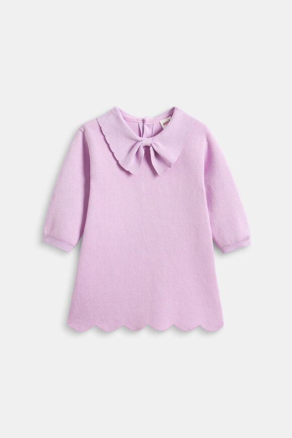 Bow Knit Dress  Orchid  hi-res